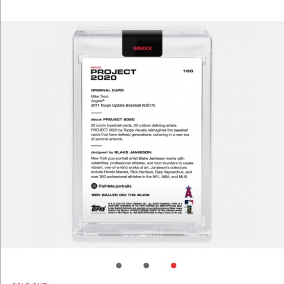 TOPPS 2020 PROJECT- MIKE TROUT - Picture 3 of 13